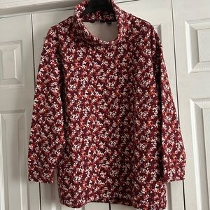 Lands’ End Cowl Neck Top 1X
